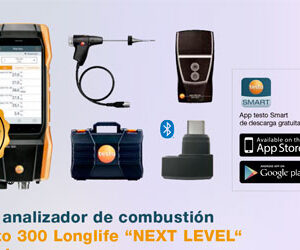 Testo Analizador - Set 300 Longlife con impresora