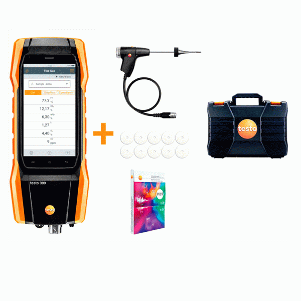 Testo Analizador - Set 300 Longlife sin impresora