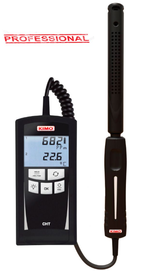 Kimo Medidor CO2 / Temperatura / HR%     CHT Profesional
