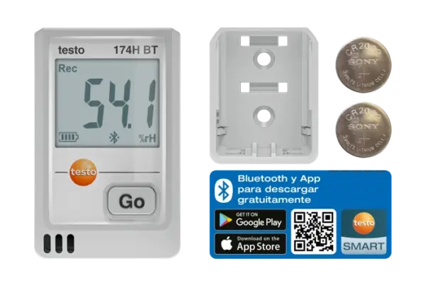 Data Logger de temperatura y humedad Testo 174H BT - Imagen 3