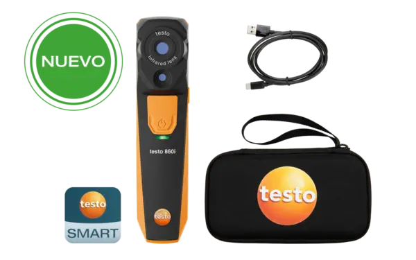 Set cámara termográfica 860i - Cámara para smarphone, con cable USB-C y estuche de transporte